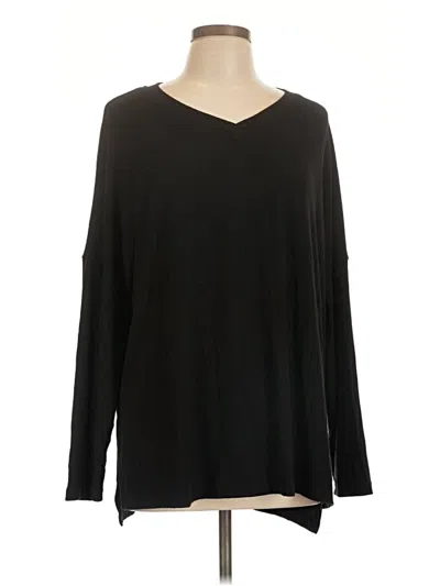 Pre-owned Prettygarden Long Sleeve T-shirt In Black