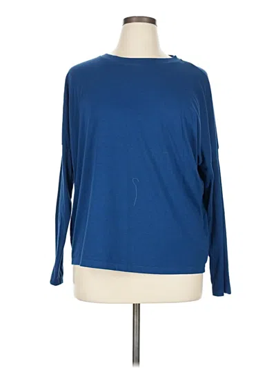 Pre-owned Prettygarden Long Sleeve T-shirt In Blue
