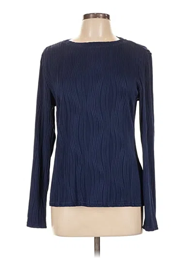 Pre-owned Prettygarden Long Sleeve T-shirt In Blue