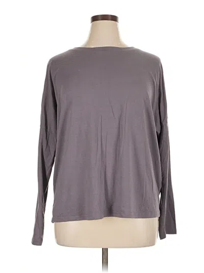 Pre-owned Prettygarden Long Sleeve T-shirt In Gray