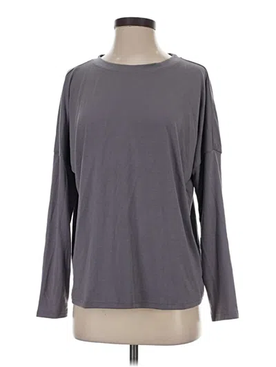 Pre-owned Prettygarden Long Sleeve T-shirt In Gray