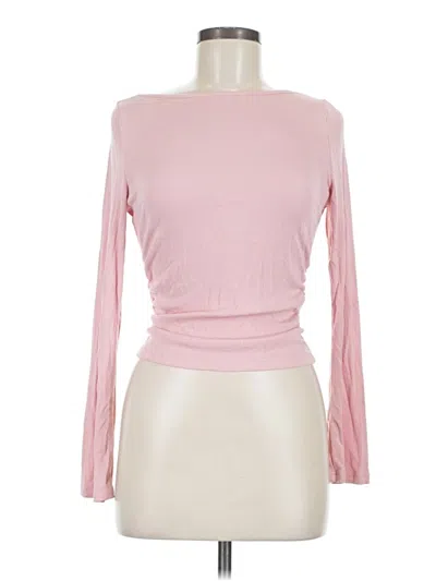 Pre-owned Prettygarden Long Sleeve T-shirt In Pink
