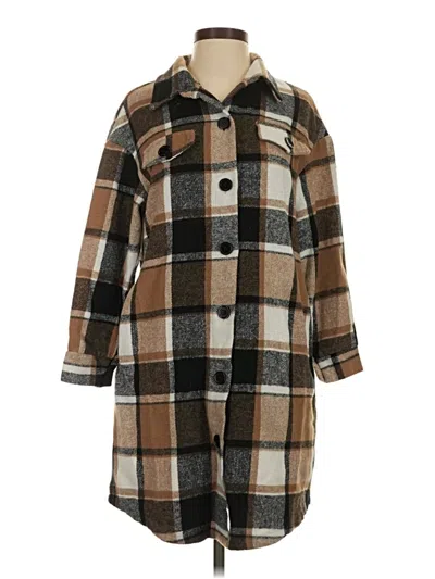 Pre-owned Prettygarden Poncho In Brown