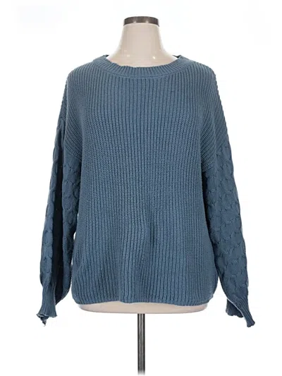 Pre-owned Prettygarden Pullover Sweater In Blue