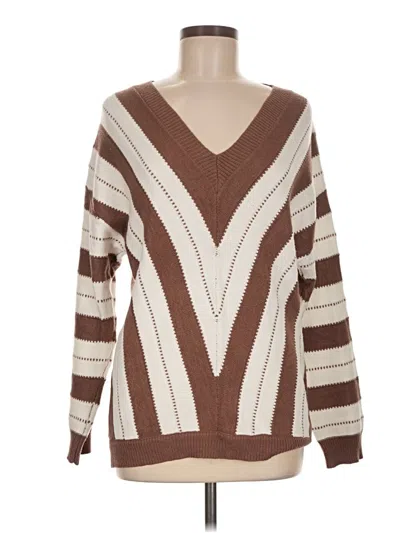 Pre-owned Prettygarden Pullover Sweater In Brown