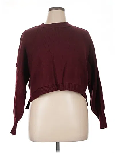 Pre-owned Prettygarden Pullover Sweater In Burgundy