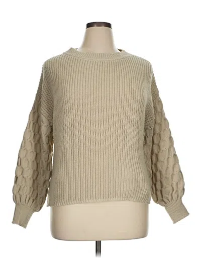 Pre-owned Prettygarden Pullover Sweater In Tan