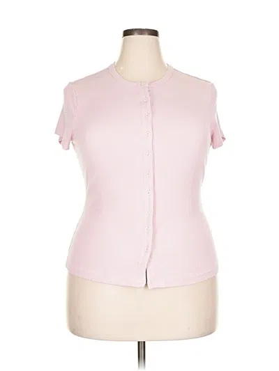 Pre-owned Prettygarden Short Sleeve Blouse In Pink