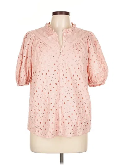 Pre-owned Prettygarden Short Sleeve Blouse In Pink