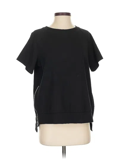 Pre-owned Prettygarden Short Sleeve Top Black Crew Neck Tops