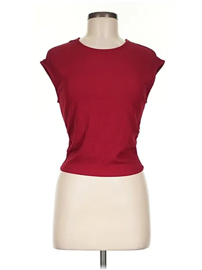 Pre-owned Prettygarden Short Sleeve Top Red Boatneck Tops