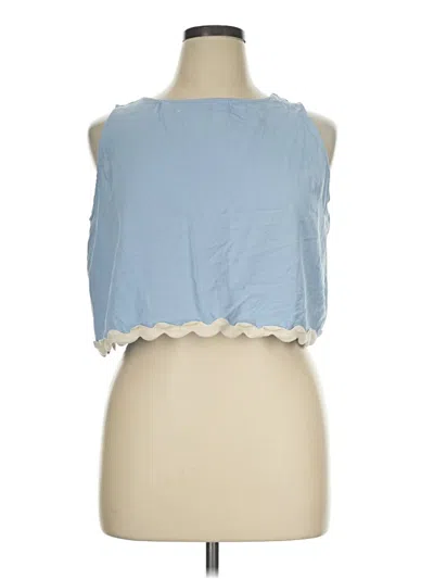 Pre-owned Prettygarden Sleeveless Blouse In Blue