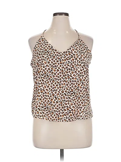 Pre-owned Prettygarden Sleeveless Blouse In Brown