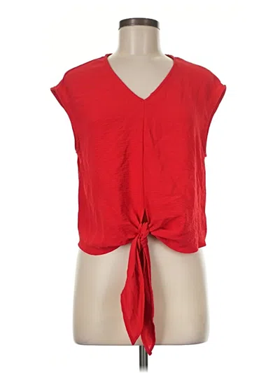 Pre-owned Prettygarden Sleeveless Blouse In Red