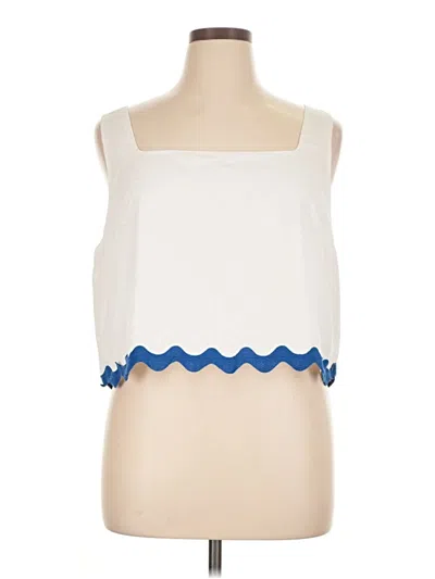 Pre-owned Prettygarden Sleeveless Blouse In White