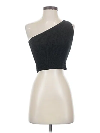 Pre-owned Prettygarden Sleeveless Top Black One Shoulder Neckline Tops