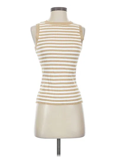 Pre-owned Prettygarden Sleeveless Top Ivory High Neck Tops