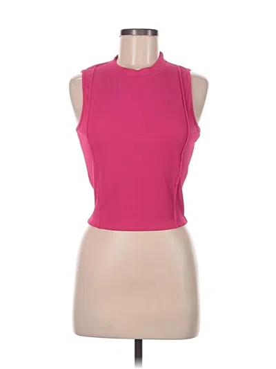 Pre-owned Prettygarden Tank Top Pink Halter Neckline Tops
