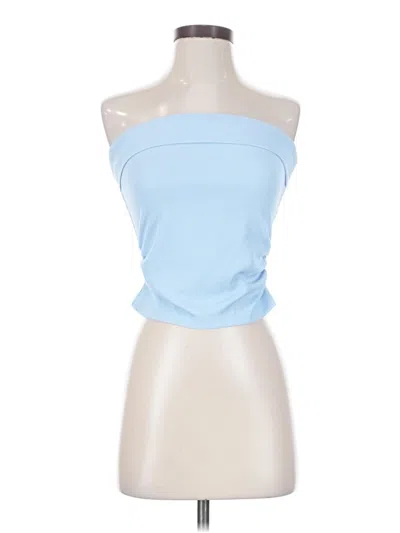 Pre-owned Prettygarden Tube Top Blue Strapless Neckline Tops