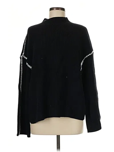 Pre-owned Prettygarden Turtleneck Sweater In Black