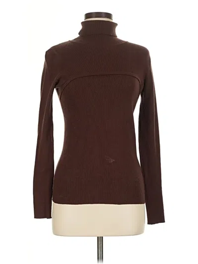 Pre-owned Prettygarden Turtleneck Sweater In Brown