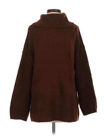 Pre-owned Prettygarden Turtleneck Sweater In Brown