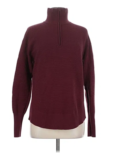 Pre-owned Prettygarden Turtleneck Sweater In Burgundy