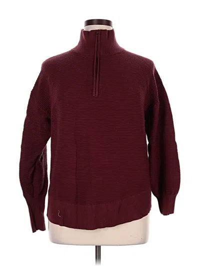 Pre-owned Prettygarden Turtleneck Sweater In Burgundy