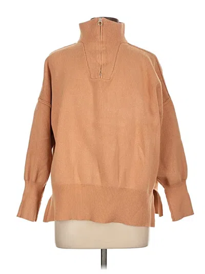 Pre-owned Prettygarden Turtleneck Sweater In Tan