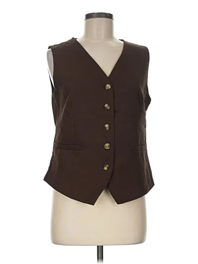 Pre-owned Prettygarden Vest In Brown