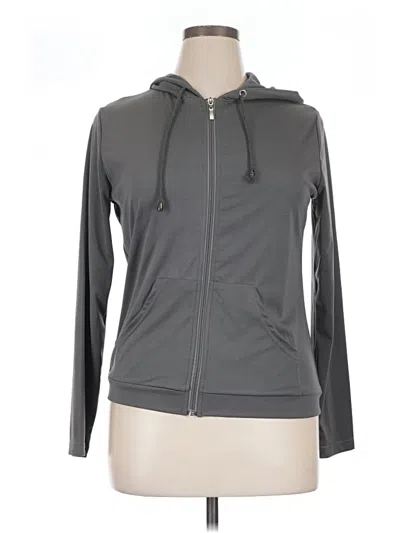 Pre-owned Prettygarden Zip Up Hoodie In Gray