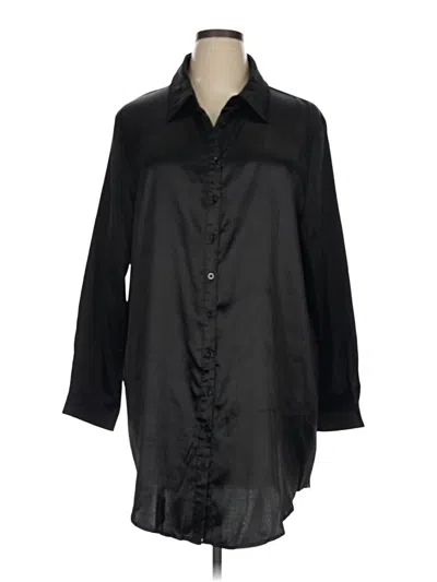 Pre-owned Prettylittlething 3/4 Sleeve Blouse In Black