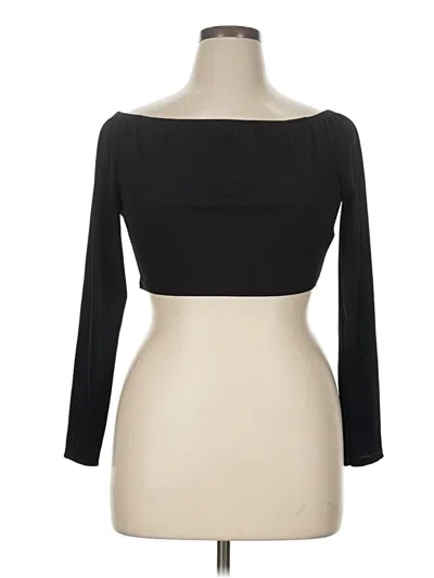 Pre-owned Prettylittlething 3/4 Sleeve T-shirt In Black