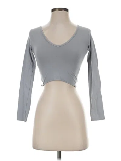 Pre-owned Prettylittlething 3/4 Sleeve T-shirt In Gray
