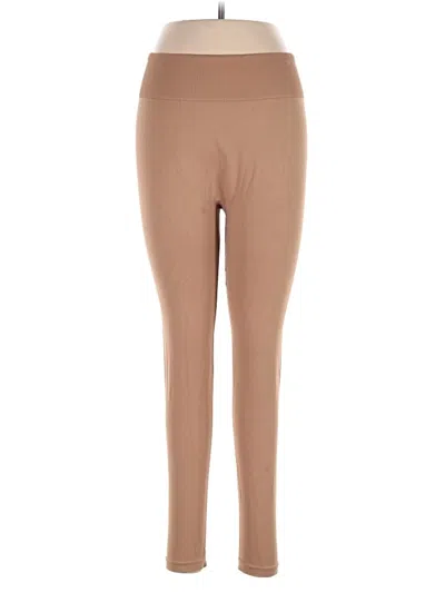 Pre-owned Prettylittlething Active Pants In Tan