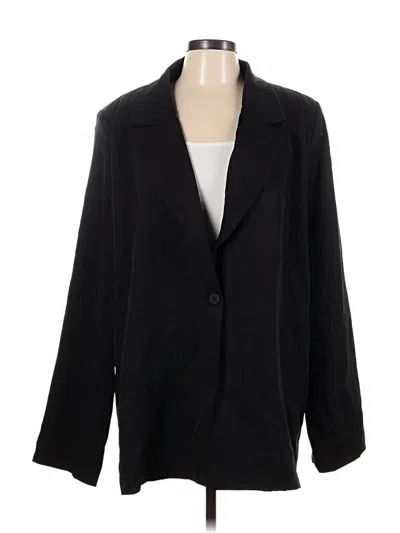 Pre-owned Prettylittlething Blazer Jacket In Black