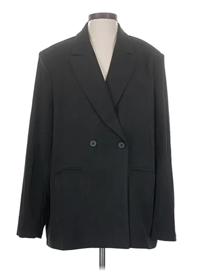 Pre-owned Prettylittlething Blazer Jacket In Black
