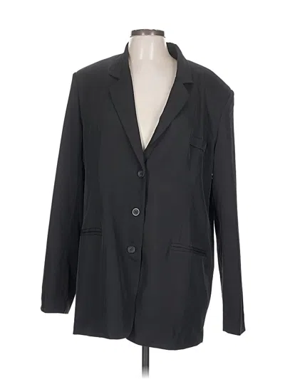 Pre-owned Prettylittlething Blazer Jacket In Black