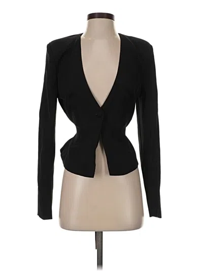 Pre-owned Prettylittlething Blazer Jacket In Black
