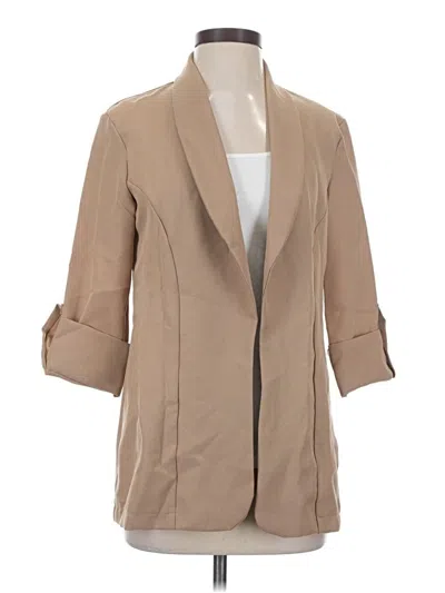 Prettylittlething Blazer Jacket In Brown