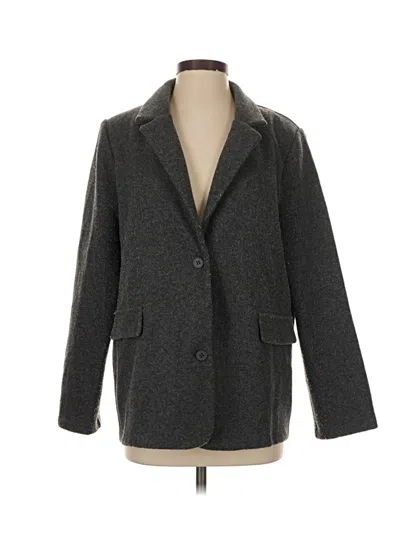 Pre-owned Prettylittlething Blazer Jacket In Gray