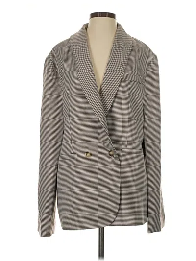 Prettylittlething Blazer Jacket In Gray