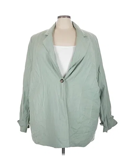 Pre-owned Prettylittlething Blazer Jacket In Green