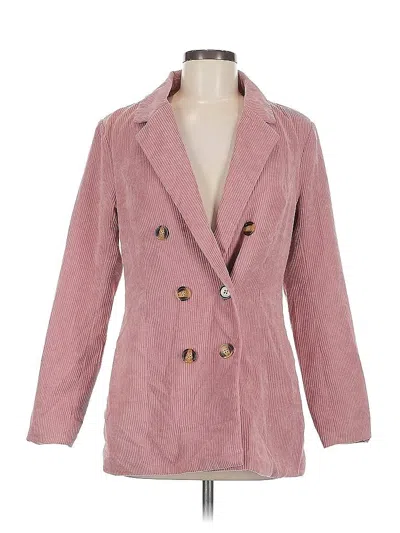 Pre-owned Prettylittlething Blazer Jacket In Pink