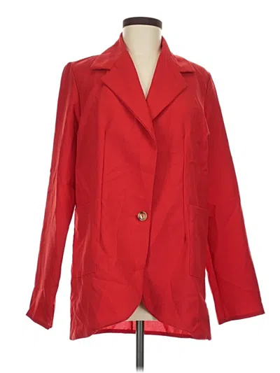 Pre-owned Prettylittlething Blazer Jacket In Red