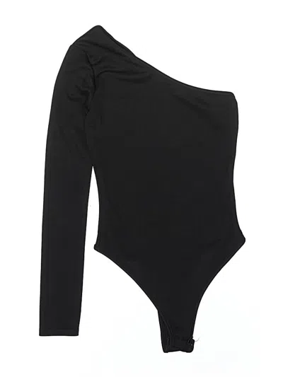 Pre-owned Prettylittlething Bodysuit In Black