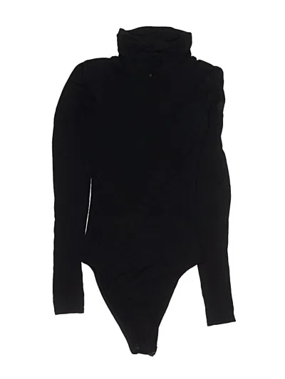 Pre-owned Prettylittlething Bodysuit In Black