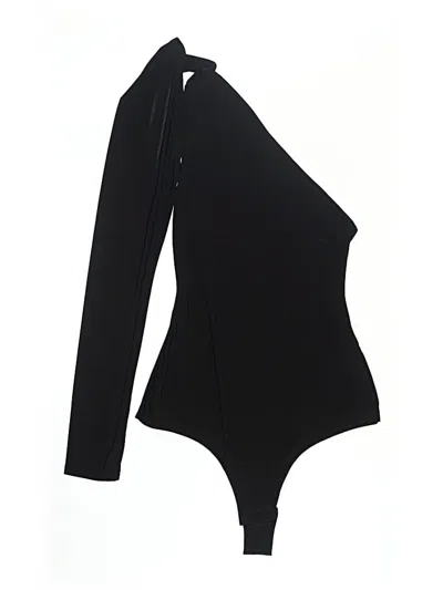 Pre-owned Prettylittlething Bodysuit In Black