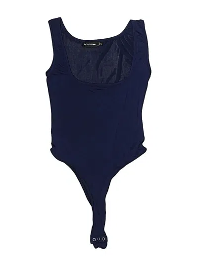 Pre-owned Prettylittlething Bodysuit In Blue