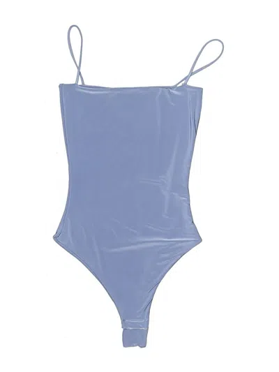 Pre-owned Prettylittlething Bodysuit In Blue